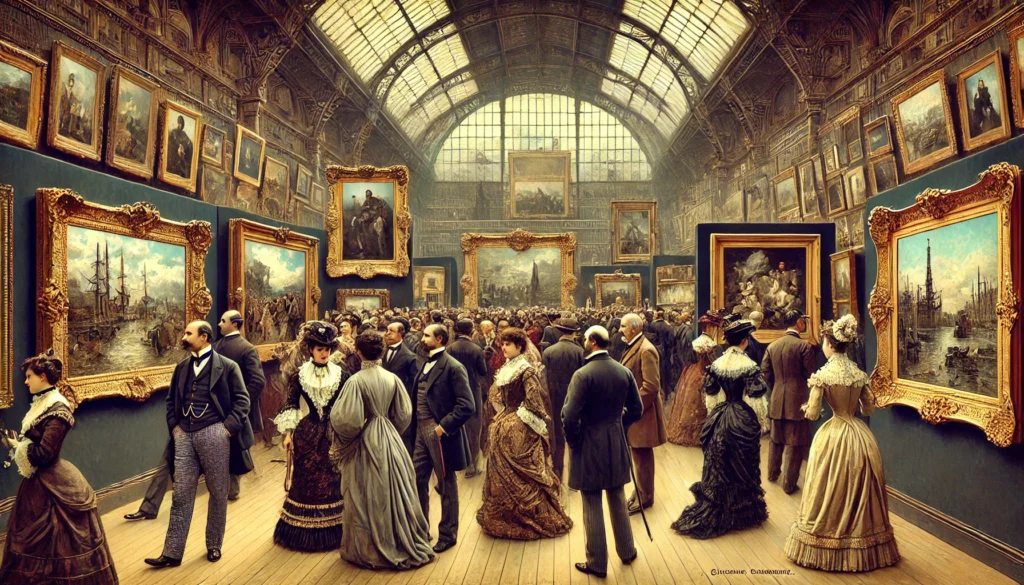 "Elegant 1890s Art Exhibition: A Journey Back in Time"