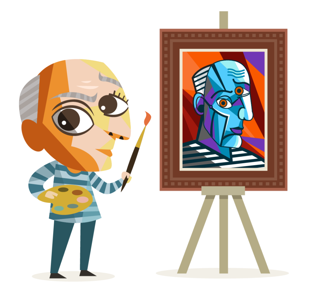 Pablo Picasso, famous Cubist painter